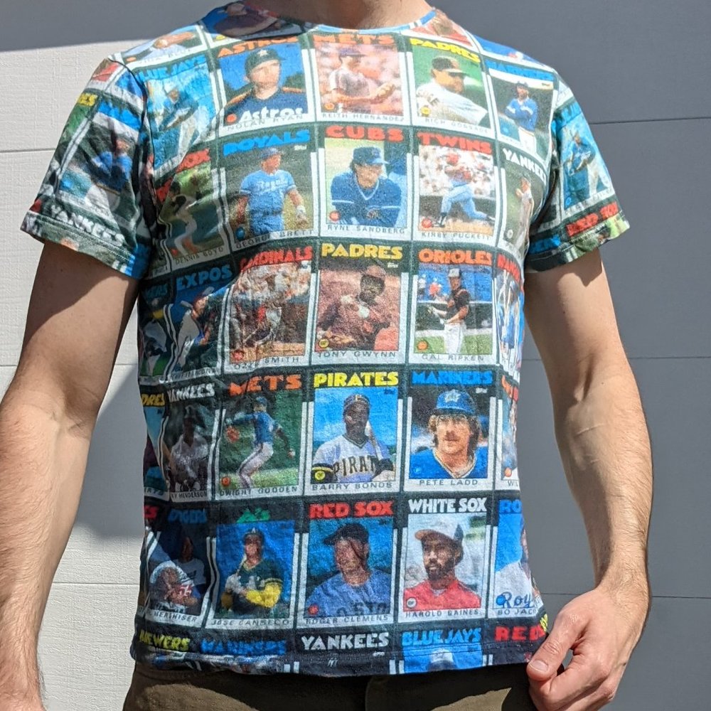 Original design 1986 Topps Baseball T-shirt